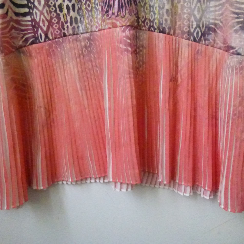 New Directions Top Tunic Pink Size M Rhinestones - Picture 3 of 6
